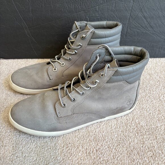 Timberland Dausette Sneaker Boots Women's Size 10 Nubuck Gray Leather A1H26 - Picture 3 of 11